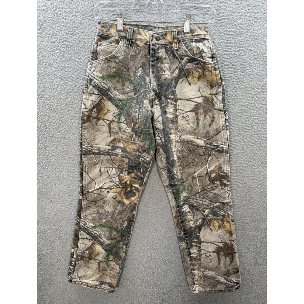 Vintage Wrangler Jeans Boys Youth 18 Camouflage Pro‎ Gear Realtree Xtra Camo